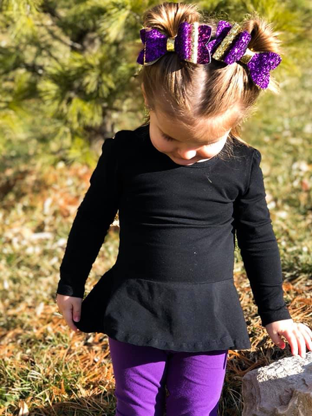 Black Peplum Top - 6